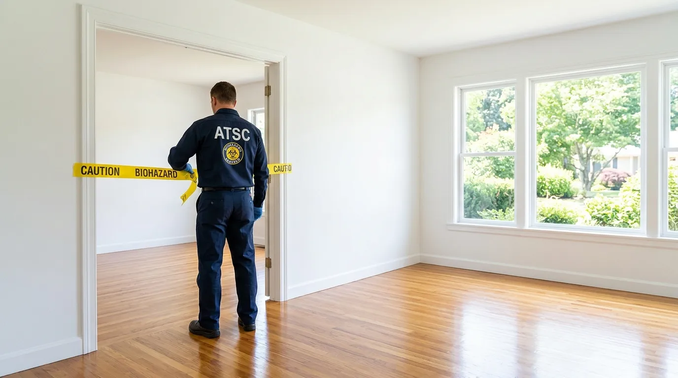 Certified biohazard cleanup crew performing Decomposition Cleanup in Shaker Heights